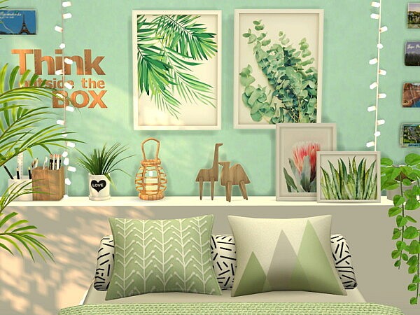 Mint Teen Bedroom  by Flubs79 from TSR