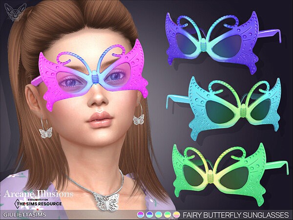 Arcane Illusions   Fairy Butterfly Sunglasses For Kids by feyona from TSR