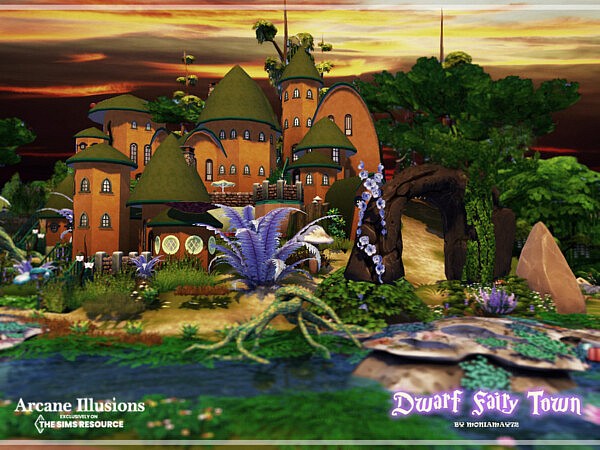 Arcane Illusions Dwarf Fairy Town by Moniamay72 from TSR