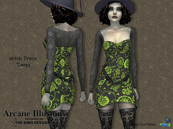 Arcane Illusions   Witch Dress Tangy by MahoCreations from TSR