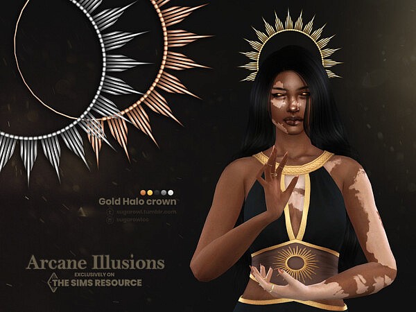 Arcane Illusions | Gold Halo crown by sugar owl from TSR
