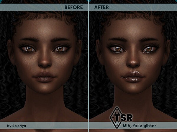 Mia face glitter by soloriya from TSR
