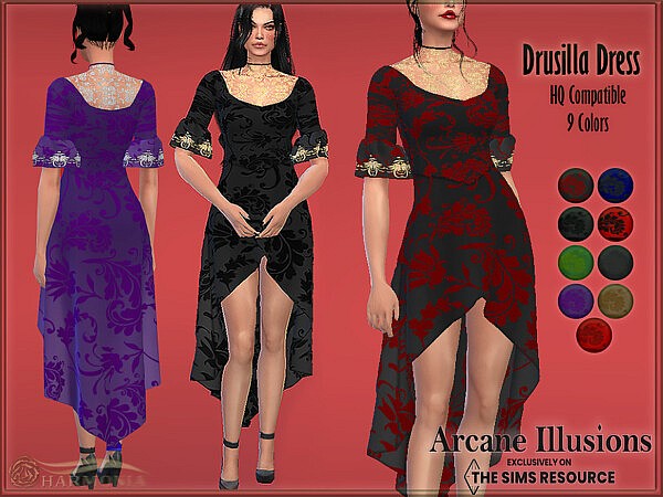 Arcane Illusions Drusilla Dress by Harmonia from TSR