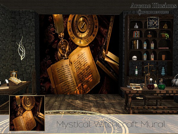 Arcane Illusions   Mystical Witchcraft Mural by theeaax from TSR