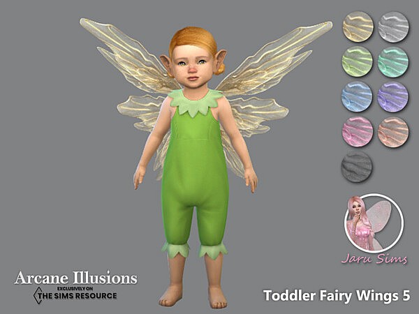 Arcane Illusions   Toddler Fairy Wings 5 by Jaru Sims from TSR