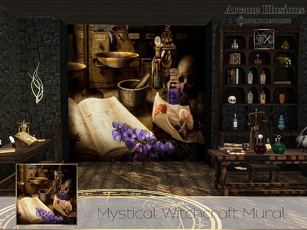 Arcane Illusions   Mystical Witchcraft Mural by theeaax from TSR