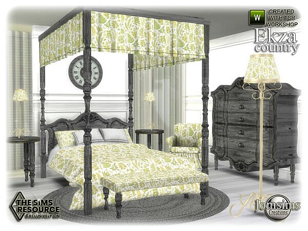 Ekza bedroom by jomsims from TSR