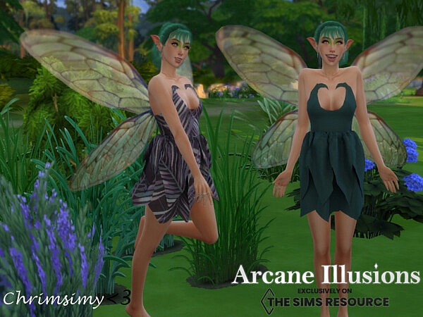 Arcane Illusions Short Fairy Dress by chrimsimy from TSR