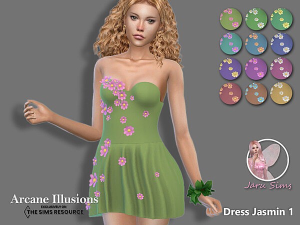 Arcane Illusions   Dress Jasmin 1 by Jaru Sims from TSR