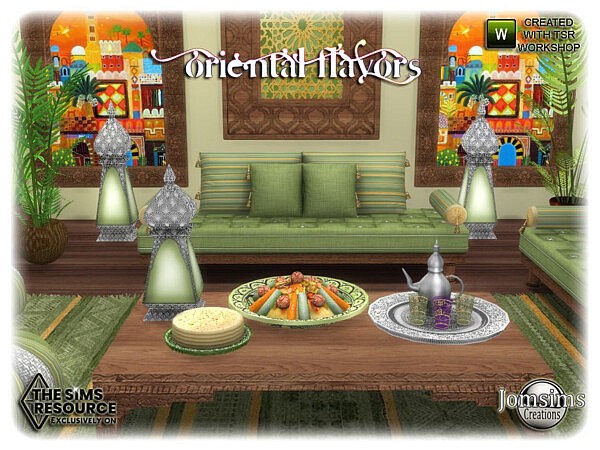 Oriental flavors living room by jomsims from TSR