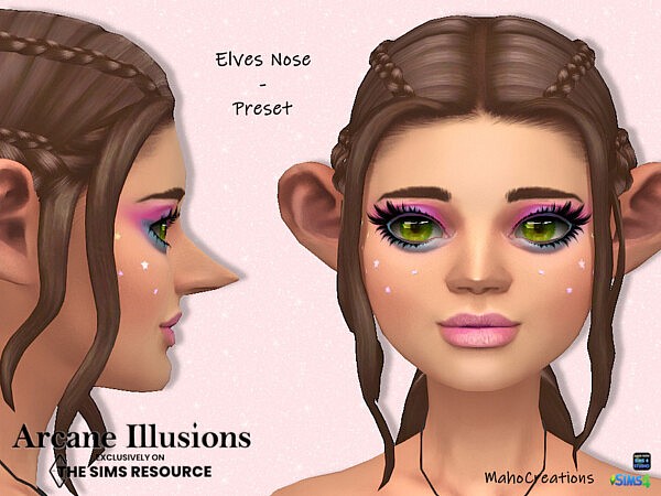 Arcane Illusions   Nose Preset Elves by MahoCreations from TSR