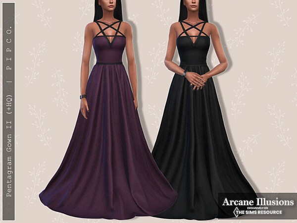 Arcane Illusions   Pentagram Gown II by Pipco from TSR