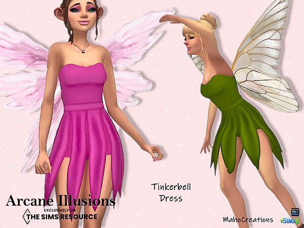 Arcane Illusions   Tinkerbell Dress by MahoCreations from TSR