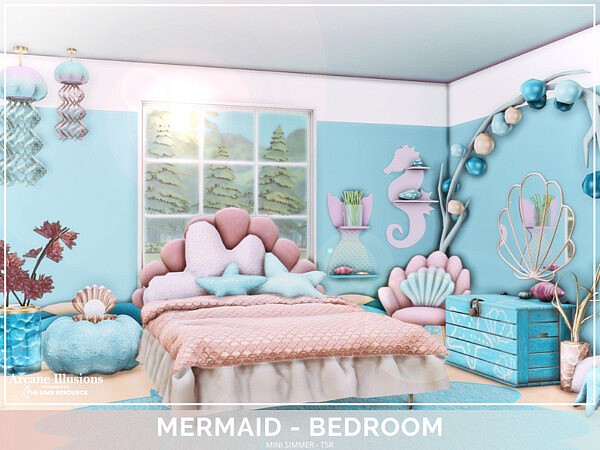 Arcane Illusions   Mermaid Bedroom by Mini Simmer from TSR