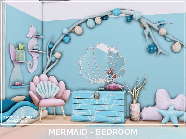 Arcane Illusions   Mermaid Bedroom by Mini Simmer from TSR
