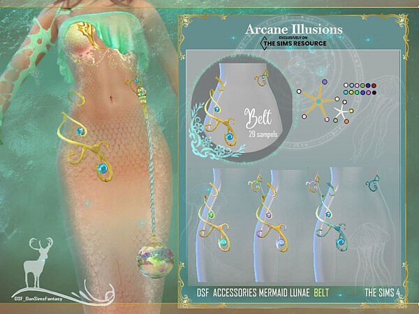 The Sims Resource - Arcane Illusions - H2O Mermaid Moon Ring