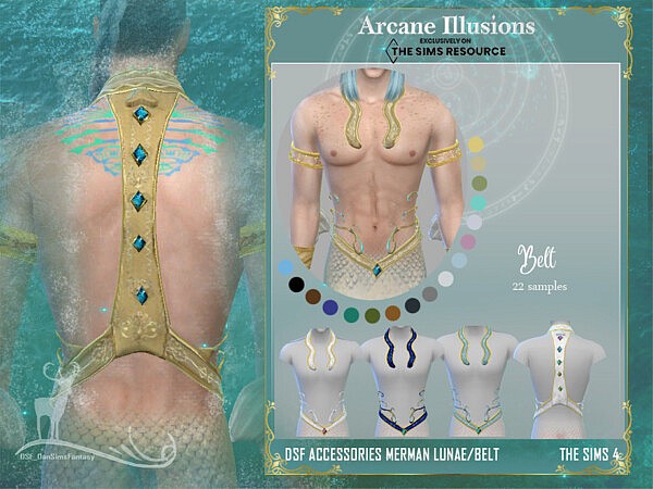 Arcane Illusions  Accessories Merman Lunae by DanSimsFantasy from TSR