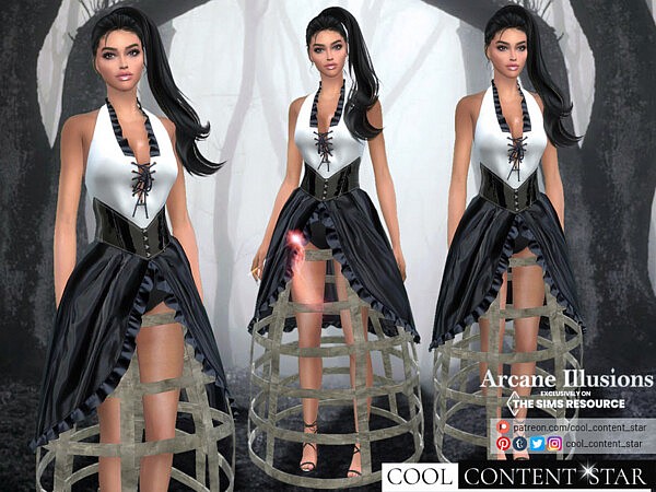 Arcane Illusions   Magic Dress by sims2fanbg from TSR