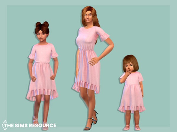 Long skirt dress with ruffles Child by MysteriousOo from TSR