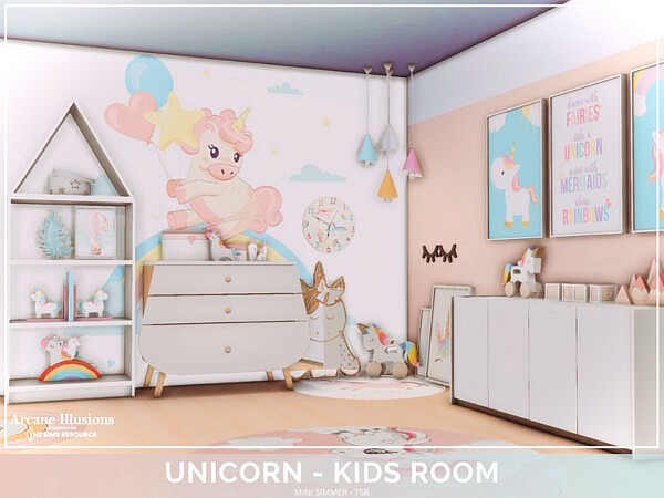 Arcane Illusions   Unicorn Kids room by Mini Simmer from TSR