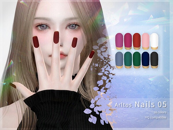 Matte nails (rings) by Arltos from TSR