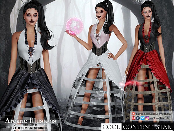 Arcane Illusions   Magic Dress by sims2fanbg from TSR