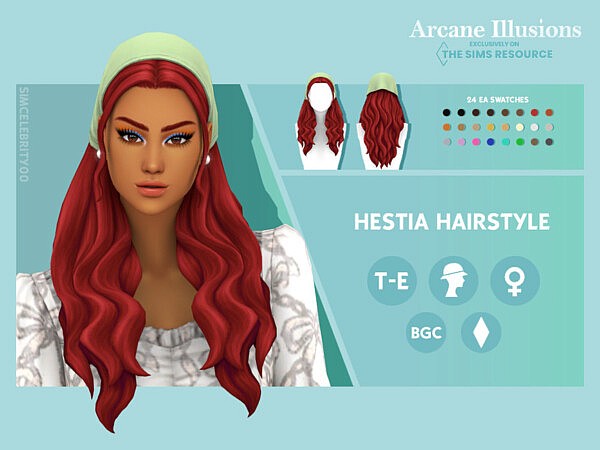 Arcane Illusions   Hestia Hairstyle by simcelebrity00 from TSR