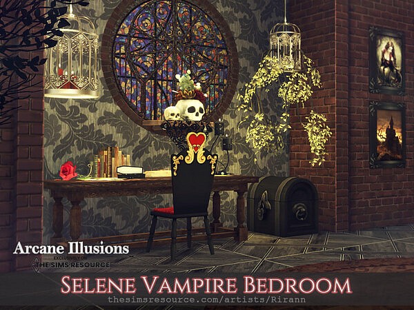 Arcane Illusions   Selene Vampire Bedroom by Rirann from TSR