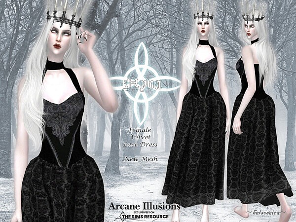 Arcane Illusions   NYVA   Long Dress by Helsoseira from TSR