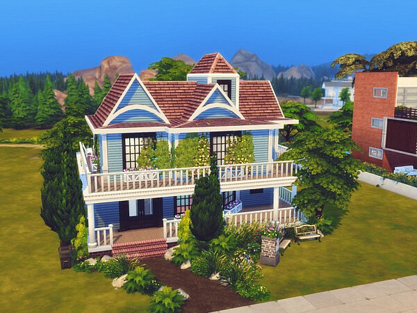 Victorian Blue Shell House by GenkaiHaretsu from TSR