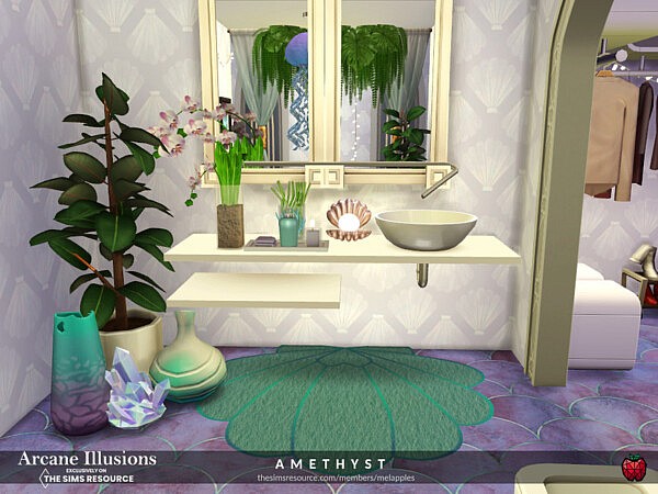 Arcane Illusions   Amethyst bedroom by melapples from TSR