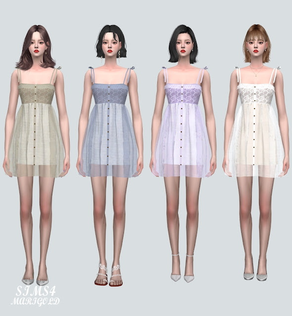 678 Lace Mini Dress from SIMS4 Marigold