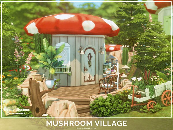 Arcane Illusions   Mushroom Village by Mini Simmer from TSR