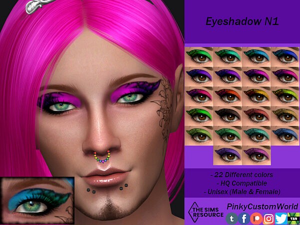 Eyeshadow N1 by PinkyCustomWorld from TSR