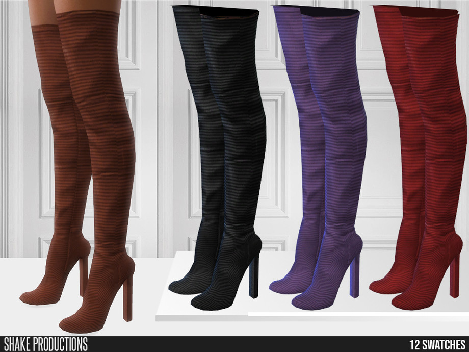 752 Wool High Heeled Boots By Shakeproductions From Tsr • Sims 4