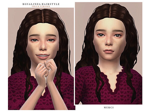 Rosalinda Hairstyle  Child  by  Merci  from TSR