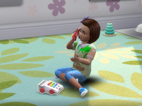 Functional toddler play telephone by PandaSamaCC from TSR