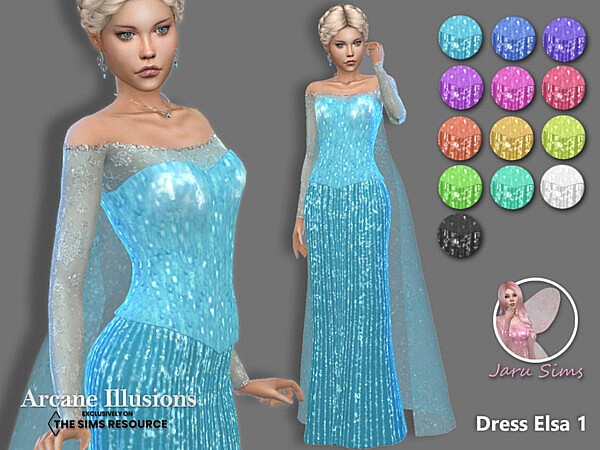 Arcane Illusions   Dress Elsa1 by Jaru Sims from TSR