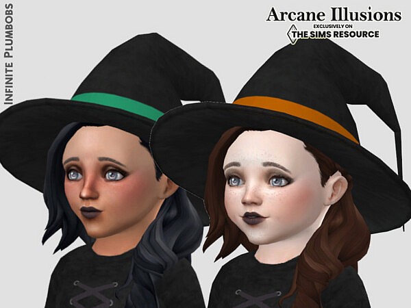 Arcane Illusions Toddler Witches Hat by InfinitePlumbobs from TSR
