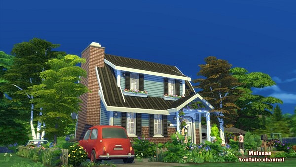 Tiny family home from Sims 3 by Mulena