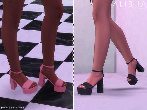Alisha heels by Plumbobs n Fries from TSR