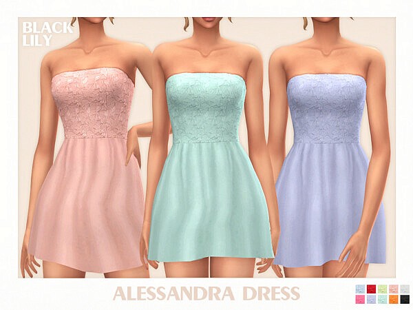 Alessandra Dress by Black Lily from TSR