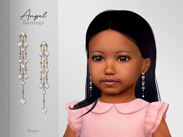 Angel Earrings Toddler by Suzue from TSR