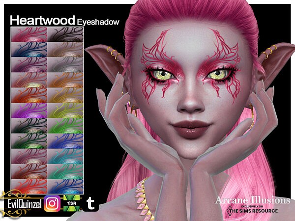Arcane Illusions   Heartwood Eyeshadow by EvilQuinzel from TSR