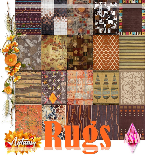 Autumn Carpets from Annett`s Sims 4 Welt
