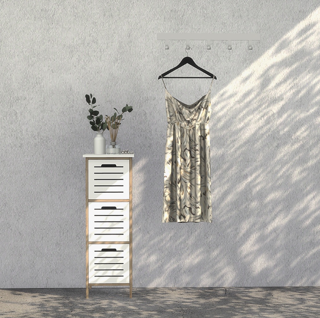 Broby 3 Drawer Chest, Bedside Table and Laundry Basket from Heurrs