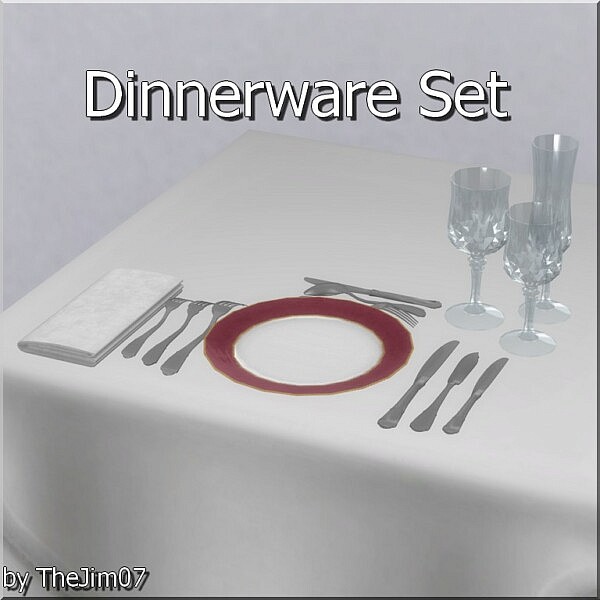 Dinnerware Set by TheJim07 from Mod The Sims