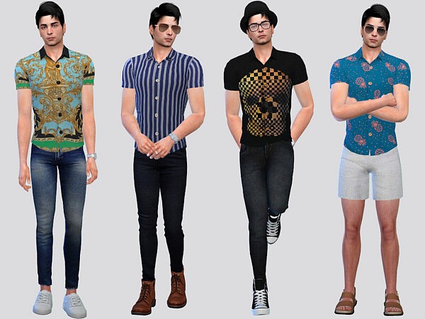 Donix Patterned Shirt by McLayneSims from TSR