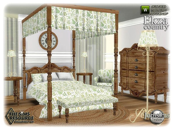 Ekza bedroom by jomsims from TSR