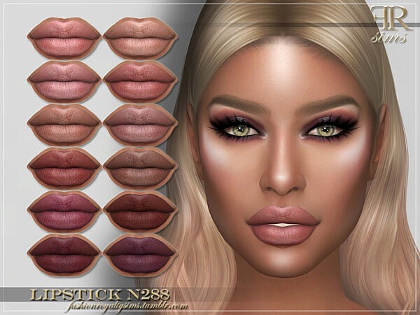 Lipstick N288 by FashionRoyaltySims from TSR